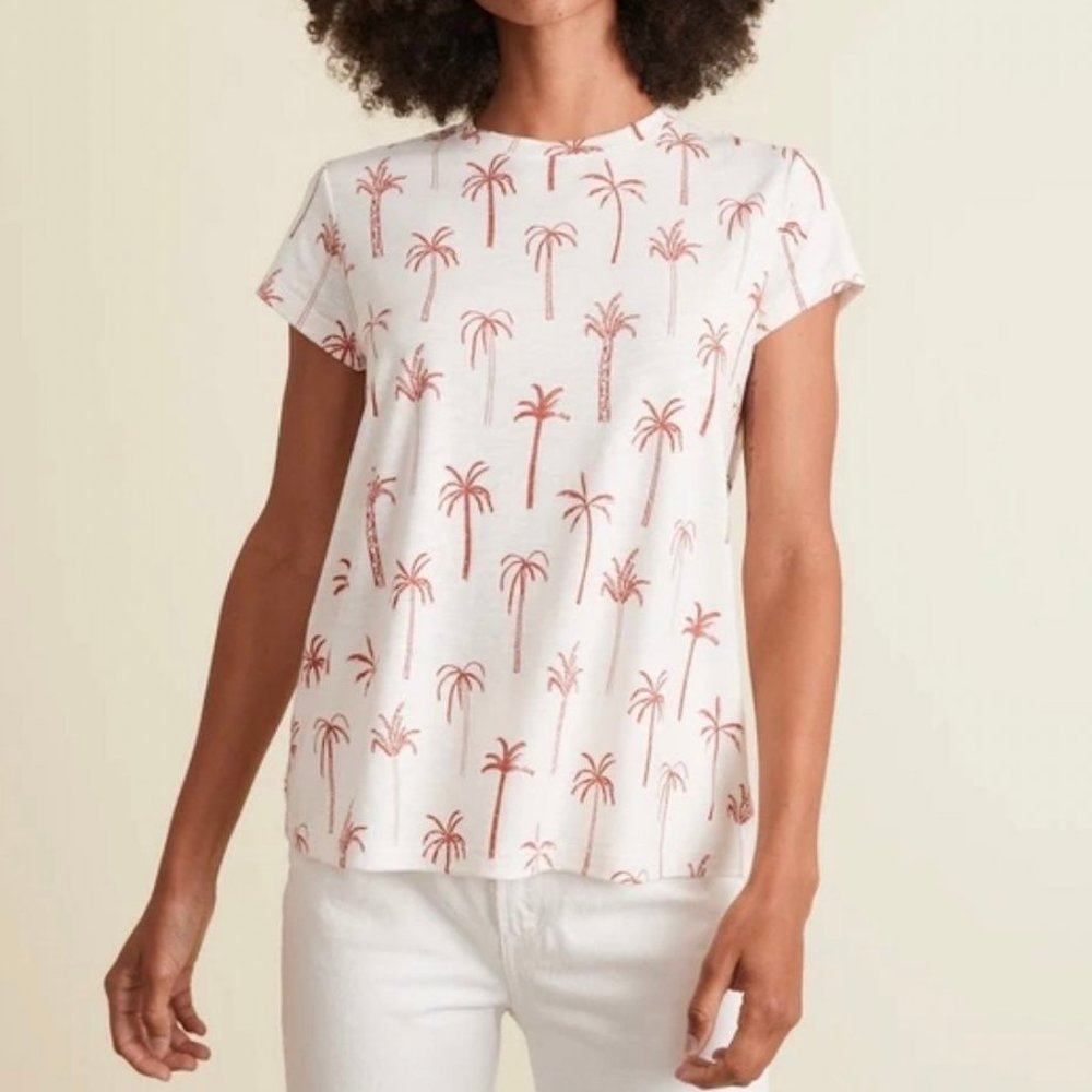 MARINE LAYER SWING CREW TEE WHITE PALM - Picture 1 of 11